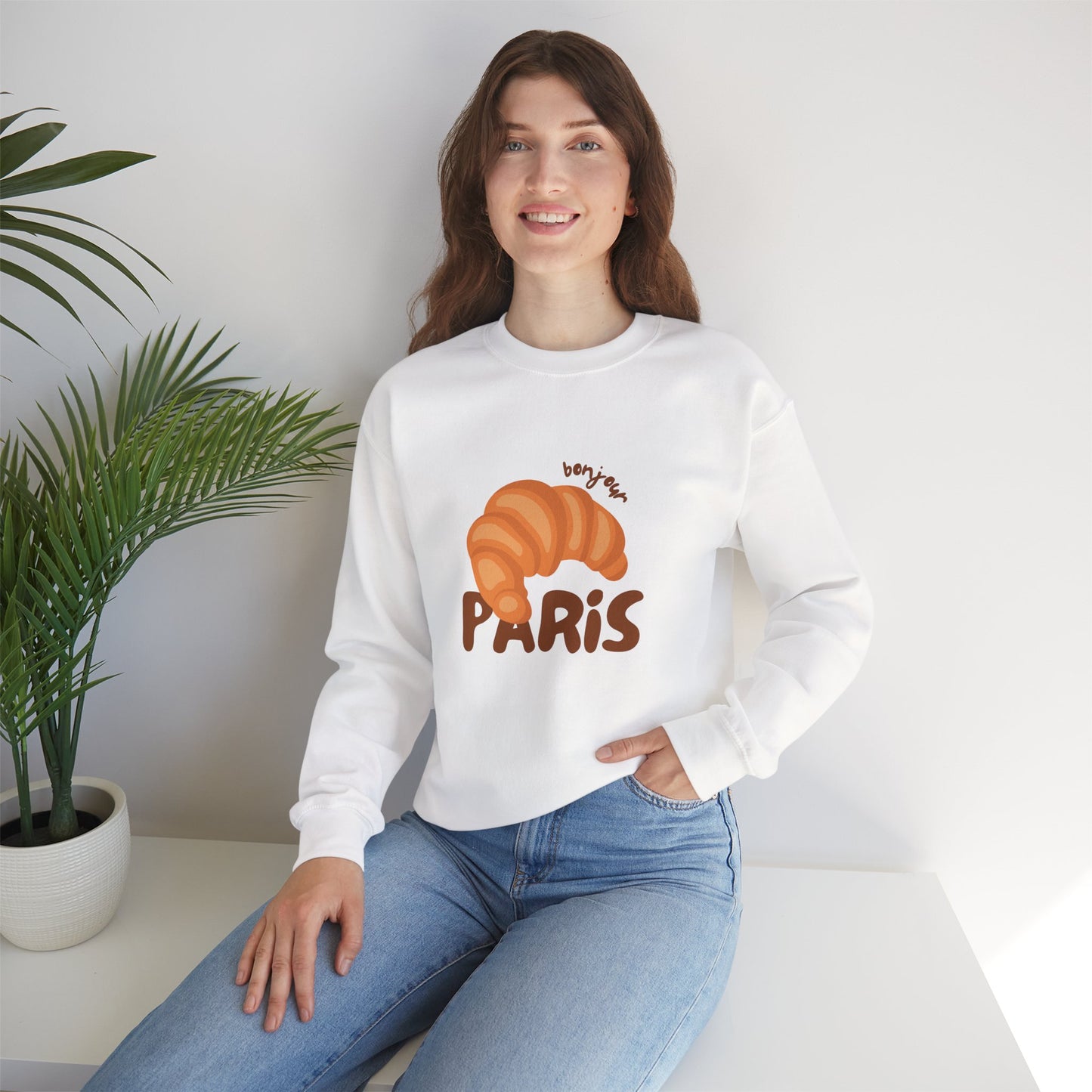 Croissant Paris Sweatshirt