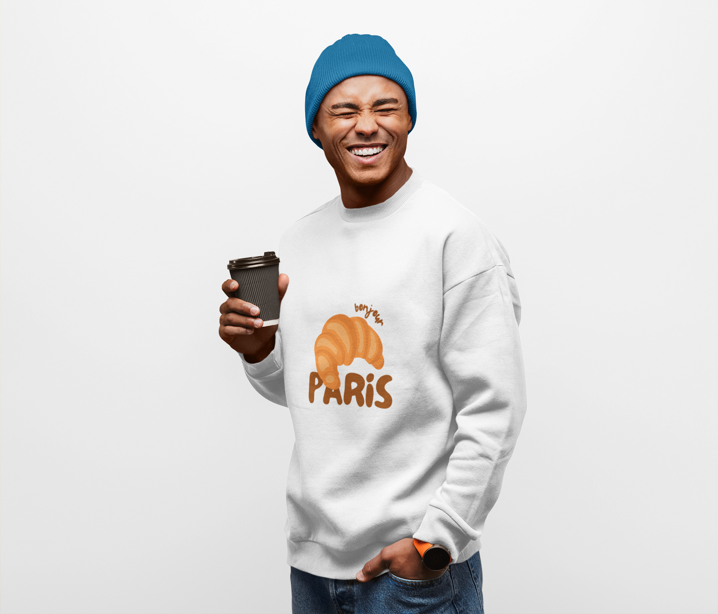Croissant Paris Sweatshirt